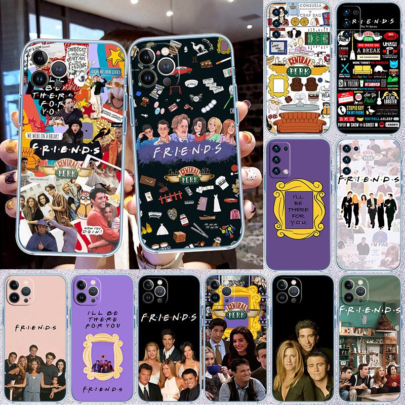 RP29 F-friends Transparent Phone Case for Motorola Moto G7 G8 G9 G84 G85 G73 G24 G15 Z2 Play Power Plus