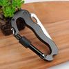 5 In 1 Outdoor Multi-function Carabiner Hooks Fast Hanging Buckle Clip With Cross Screwdriver Bottle Wine Opener.