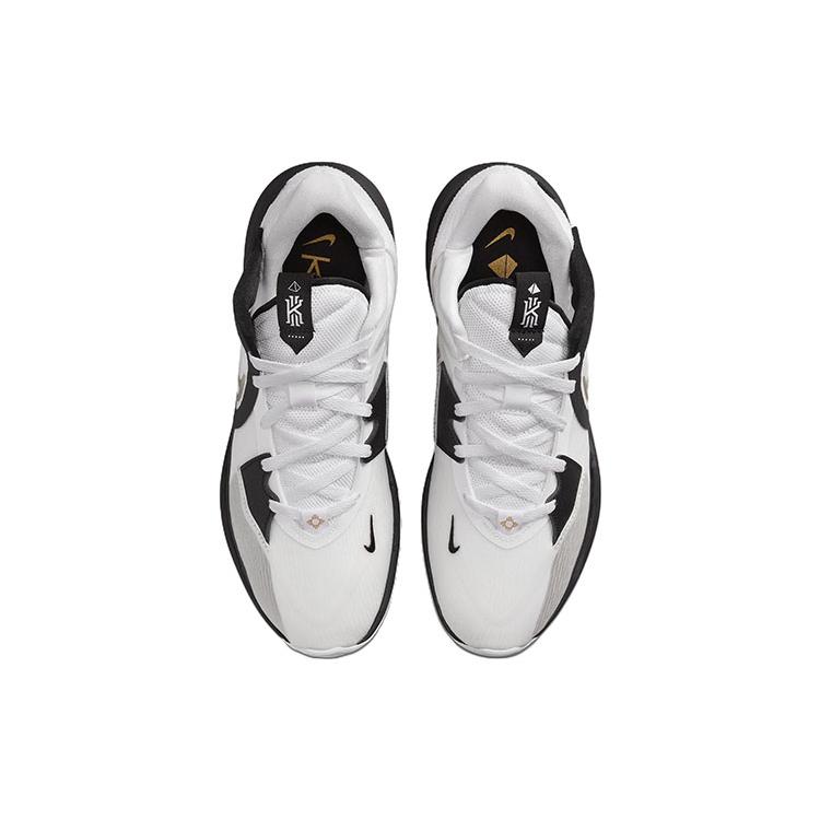 New Nike Kyrie Low 5 EP 'White Black Metallic Gold' DJ6014-101