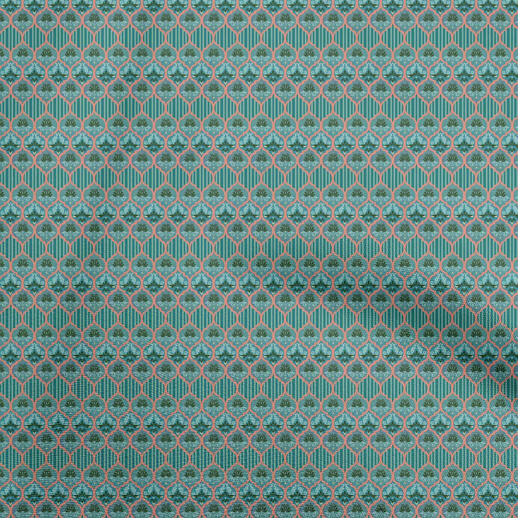 

oneOone Cotton Flex Blue2 Fabric Floral Diy Clothing Quilting Fabric Print Fabric By Yard 40 Inch 42 Inch Wide - Viscose Chiffon чирок зелений колір