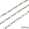 Chaîne Cœur en Acier Inoxydable de 0,5/1 Mètre Chaîne Cubaine Chaîne Punk de Base pour la Fabrication de Colliers Bracelets Bijoux Accessoires
