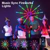 WiFi Bluetooth Smart Fireworks LED Light, 2025 New Smart Fireworks LED Lights Outdoor, Led Fireworks Lights Music/Mic Sync with Firework Launch