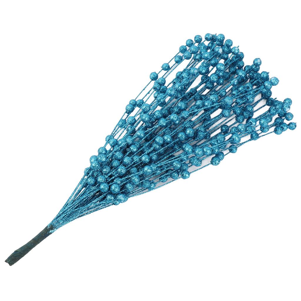 Artificial Berry Stalks Fake Glitter Foam Berry Stems Xmas Decoration Flower Arrangement Party