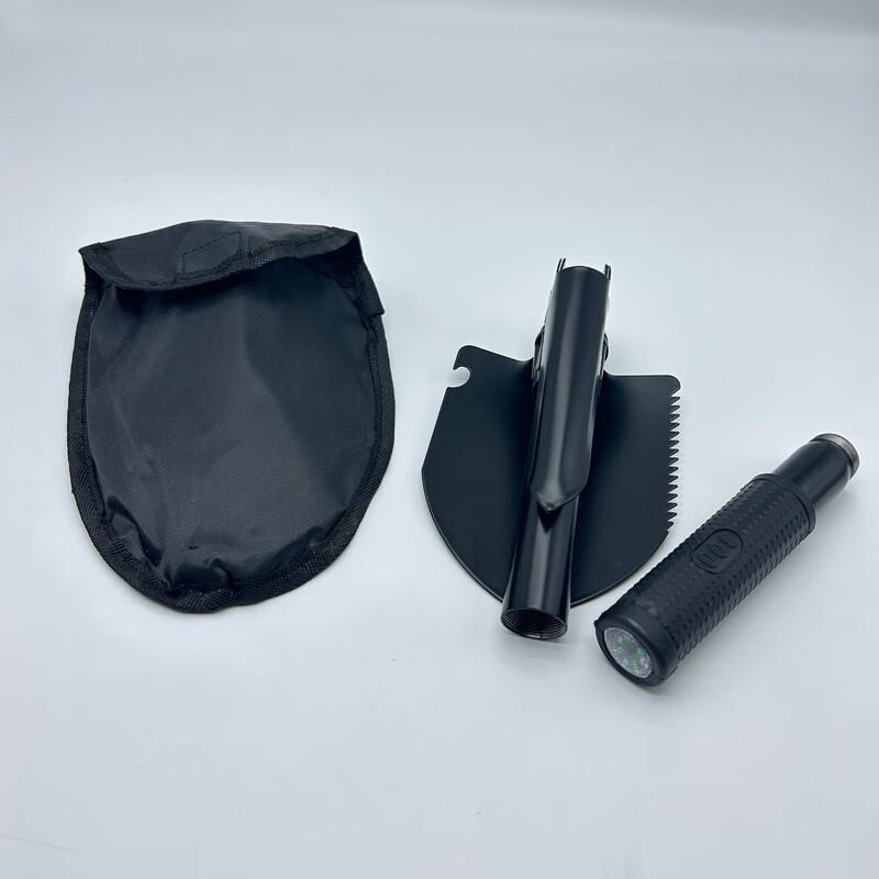 NuFeng Folding Emergency Outdoor Shovel with Compass (2-Pack)