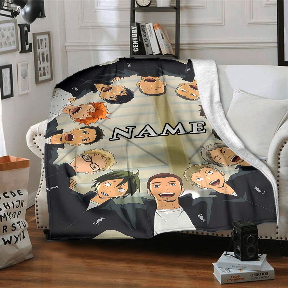 Custom 1pc Volleyball Player Action Blanket, Soft And Comfortable Blanket, Casual Warm, Camping Travel Blanket, Birthday Gift Q91274