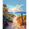 GATYZTORY 5D Diy Diamond Painting For Adults Kits Beach Sunset Landscape Mosaic Rhinestones Cross Stitch Full Round Drill Embroi