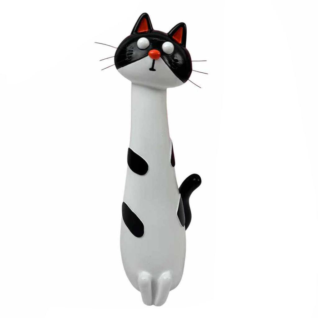Whimsical Resin Cat Flower Vase Modern Cute Cat Shaped Flower Vase Creative Ornament for Home Living Room Bookshelf Decor