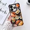 Delicious Sushi Bento Plating Phone Case For Xiaomi Redmi Note 14 15 Pro Plus 13 12 11 11S 11T 10 9S 9 5G Anti-Fall Airabag Cove