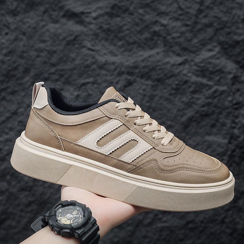 Spring new men's board shoes fashion trend casual shoes low top breathable student sports shoes men's thick soles increase