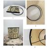 Handmade Bamboo Lamp Shade Retro American Flower Print Lampshade Warm House Decoration Chandelier Lampshade Lighting Crafts