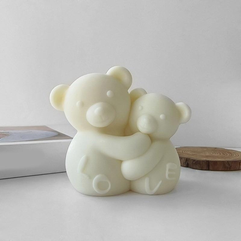 Hugging Bear Silicone Mold DIY Crafts Mold Scented Candle Mold DIY Table Ornament Mould Epoxy Resin Mold Nonstick