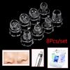Water Oxygen Cleansing Device Replacement Tips 8Pcs Smooth Edge No Irritation for Sensitive Skin Facial Pore Deep Clean