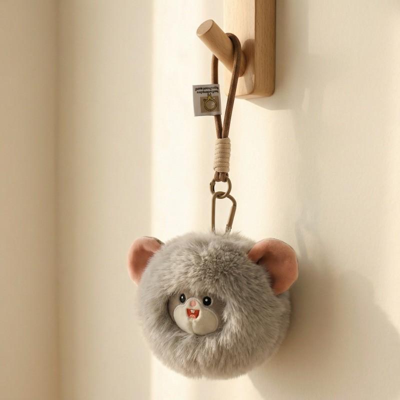 Plush Zodiac Animal Keychain With Soft Polyester Filling For Backpack Or Bag Decor