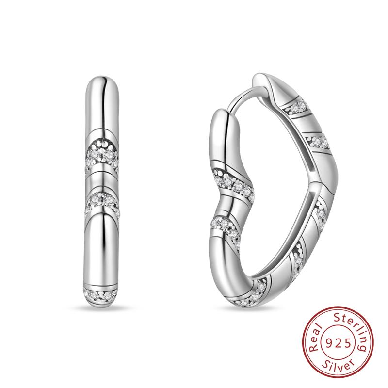Inlaid Zircon Earrings 925 Silver Minimalist Butterfly Dragonfly Cute Claw Hoop Earrings Women Exquisite Party Jewelry