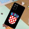 Croatia Flag Coat of Arms Soft Case For Samsung Galaxy S25 Ultra S9 S10 S20 FE S21 S22 S23 Plus S24 Ultra Funda Cover