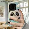 Phone Case: 2D Flat Design Suitable for iPhone 18 17 16 15 14 13 Pro Protective Case, Giant Panda, Perfect Christmas and Halloween Holiday Gift