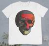 Colourful Skull T Shirt Skull Art Skeleton T Shirt %100 Premium Cotton