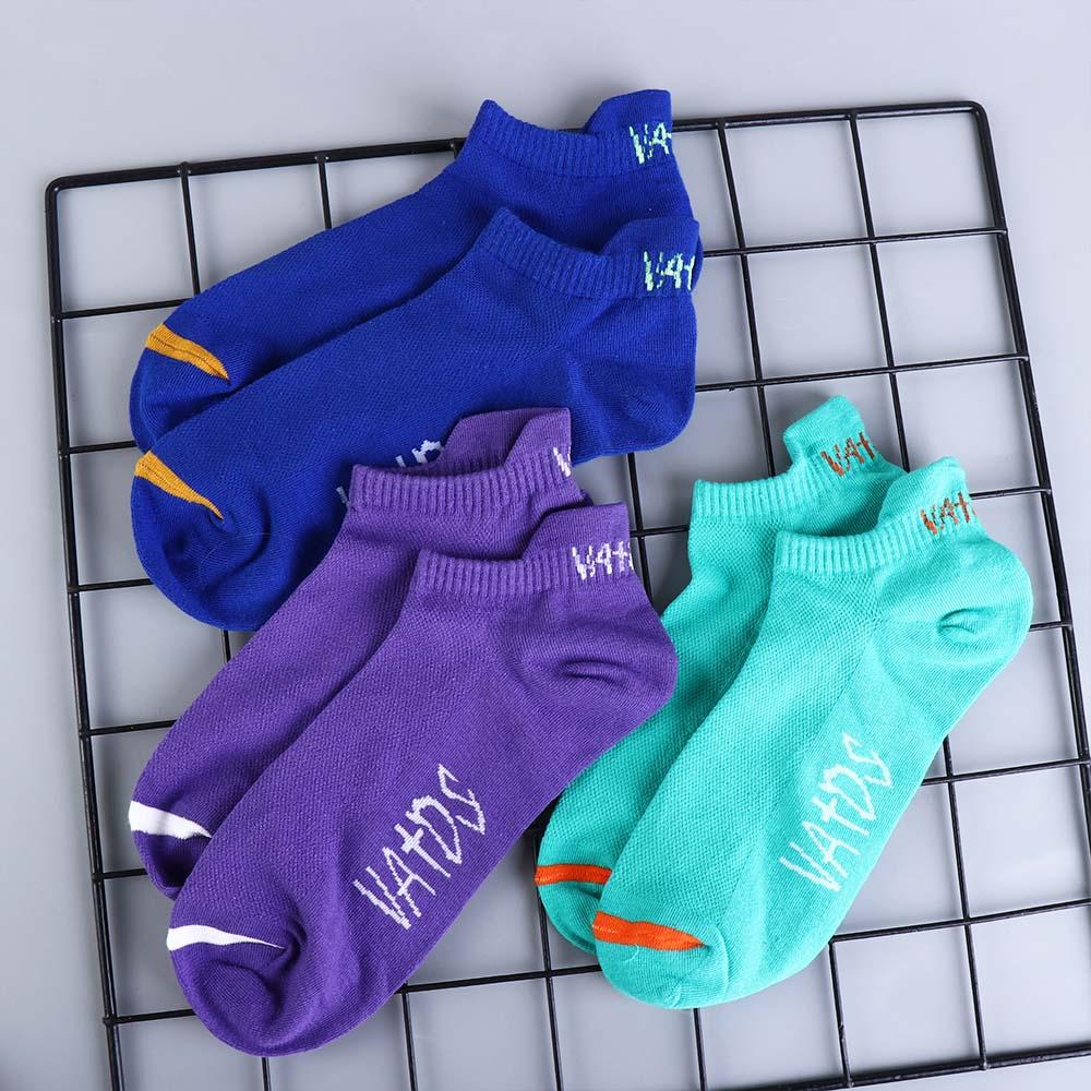 Anti-friction Reinforced Heel Color Cotton Arch Support Sports Socks Ankle No Show Socks Short Low Cut Socks Socks Athletic