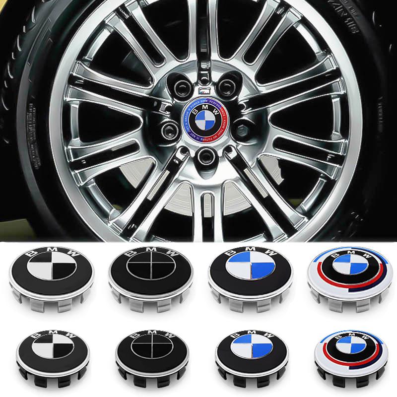 4pcs 56mm 68mm For BMW F34 F10 F20 F48 F39 F30 F22 F32 E46 E90 E60 E39 E87 E90 E30 Badge Hub Caps Car Wheel Center Covers Emblem