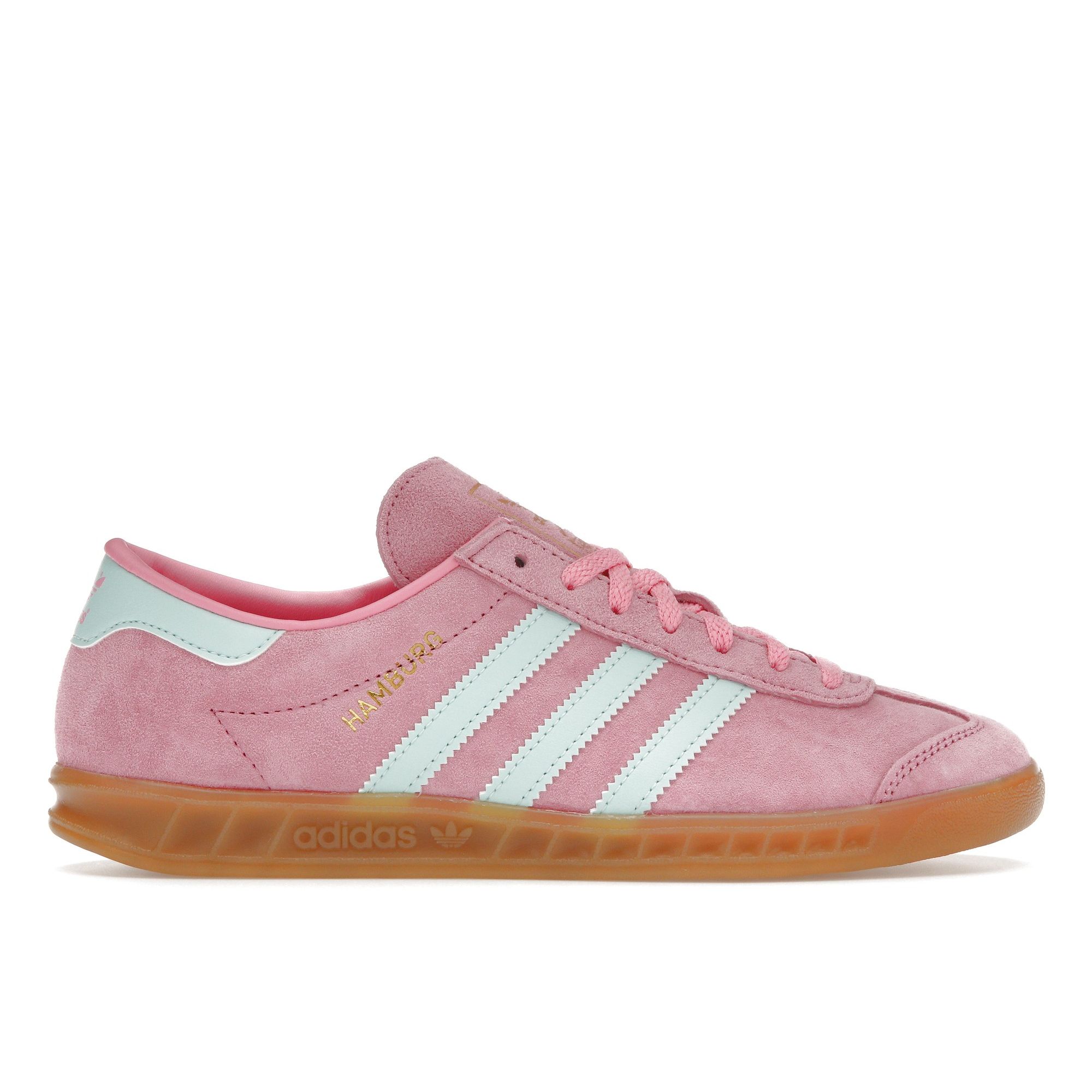 

adidas Hamburg Bliss Pink Semi Flash Aqua Women s Suede Sneakers IH5459 42.5
