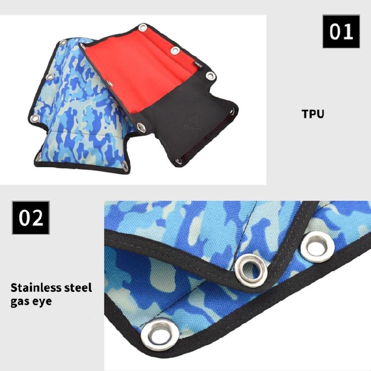 Heavy Duty Nylons Diving Harness Back Plate Pad for Scubas Diving with Elastics Pocket for Convenient Storage Small Item