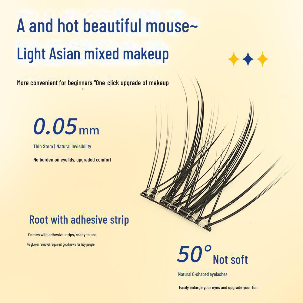 Glue-Free False Eyelashes: Mouse, Fox, and Nine-Tailed Fox Styles