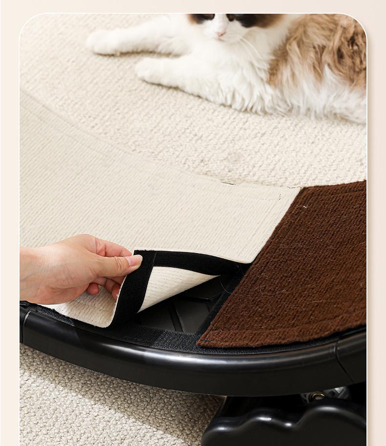 Large Cat Fitness Treadmill: Silent Rollers, Fiberboard Tree, Paw Grips, and Pet Toys