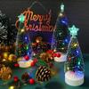 Green Christmas Tree Night Light Mini Artificial Xmas Trees Ornaments  Party Favors