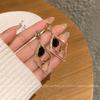 Boucles d'oreilles losange géométrique Dongdaemun Corée boucles d'oreilles puces polyvalentes pour femmes oreilles personnalisées tendance
