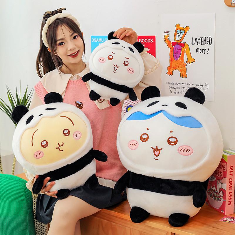 Chiikawa Toy Plush Panda Cartoon Stuffed Animal Doll Room Decoration Gifts Kids