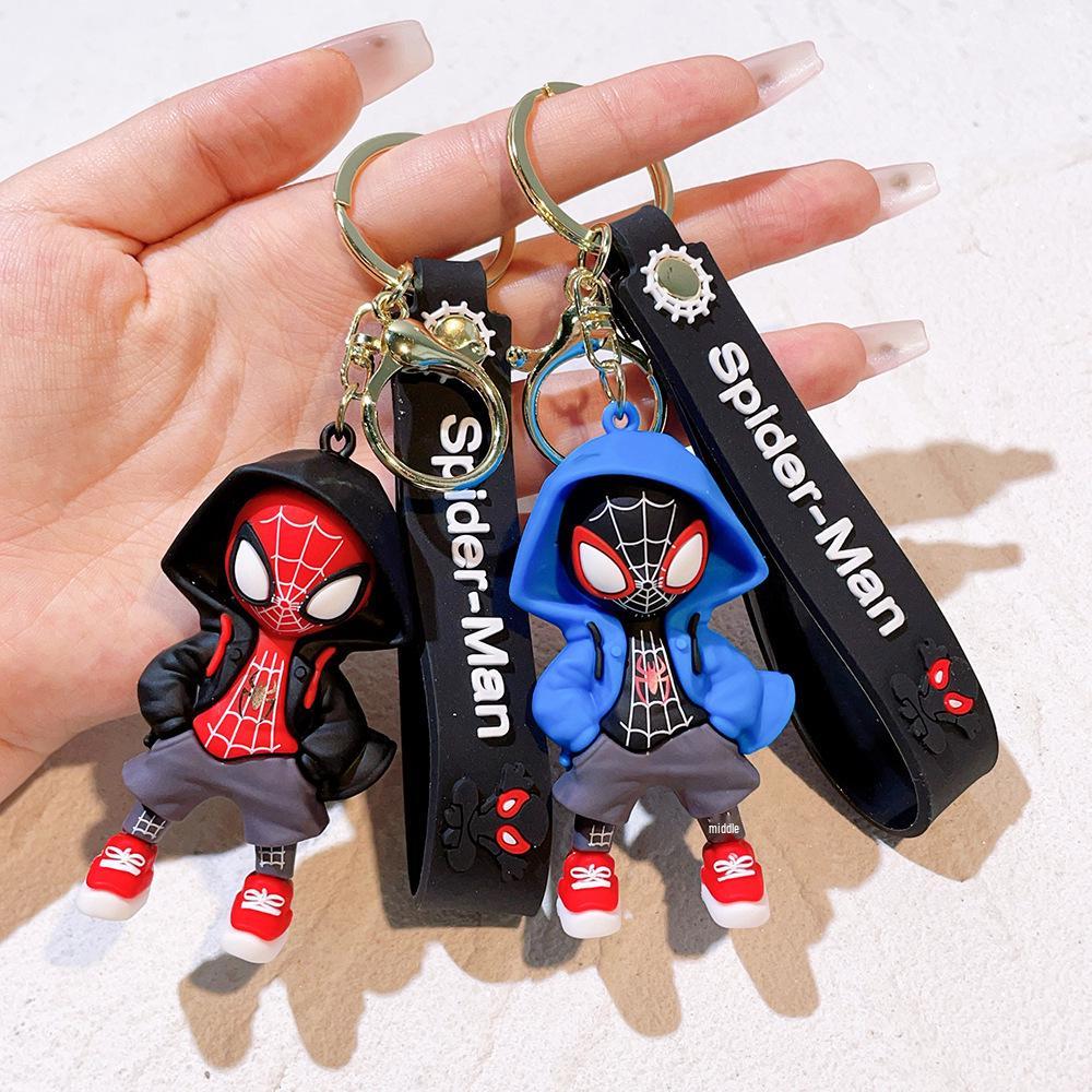 Spider-Man Odorless PVC Keychain Cute Bag Pendant Ornament