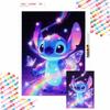 5D DIY All Diamond Art Painting Kit Stitch Galaxy Rainbow Stars Butterfly Fairy Wings Home Decor Gift For Fans and Kids