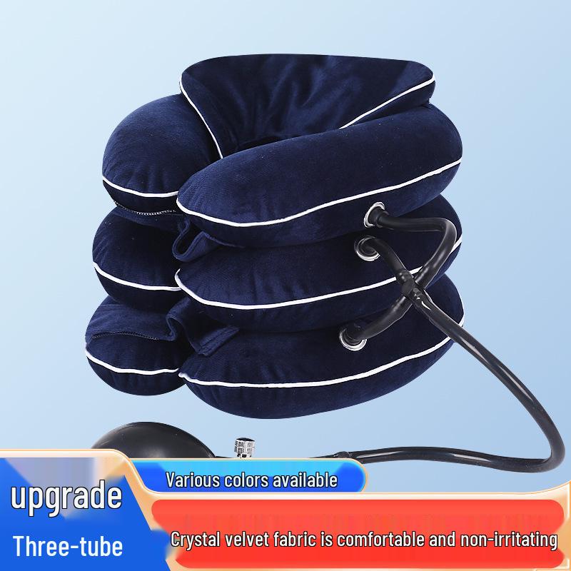 Crystal Velvet Cervical Traction Device: Neck Brace for Forward Head Posture Correction and Support.