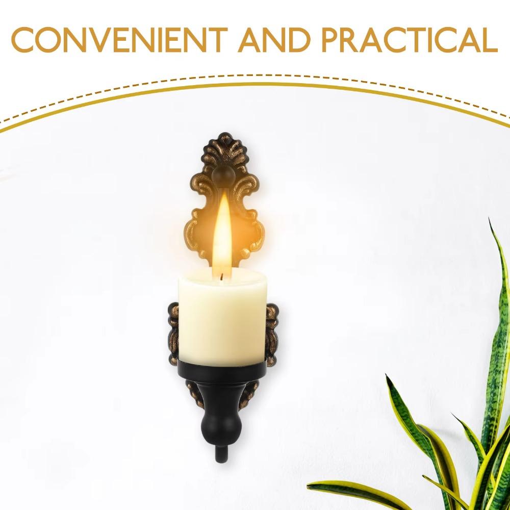 Decorative Nordic Tealight Stand Iron Art Metal Candlesticks Wall Mounted Candle Holder  Home Decor