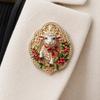 Pearl New Year Lapel Pin Enamel Badge Cute Sheep Brooch  Dating