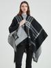 Imitation Cashmere Women Scarf Winter Ladies Vintage Plaid Poncho Warm Female Blanket Capa Para Mujer Pashmina Thick Wrap Shawls