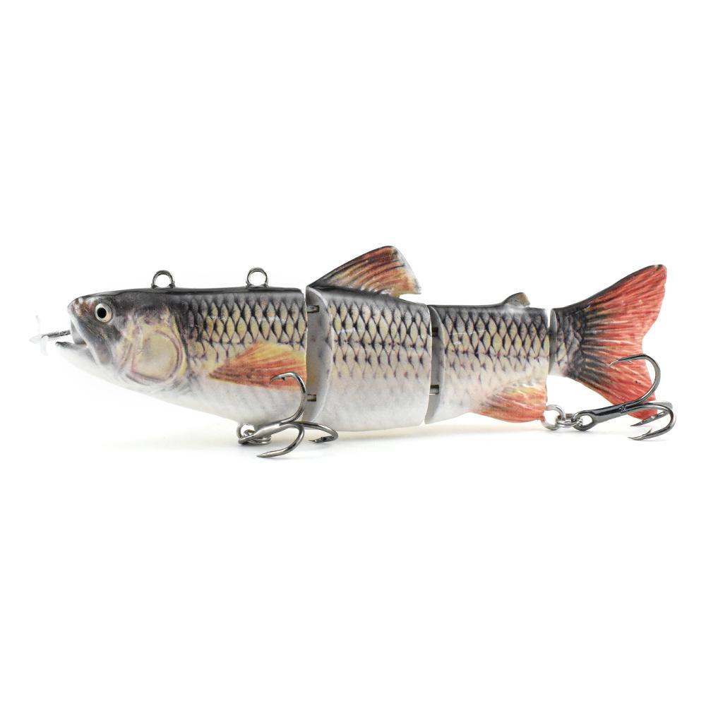 New Luya Bait Automatic Swimming Electronic Fish 130Mm 35G Propeller Smart Bait Rechargeable Luya Bait