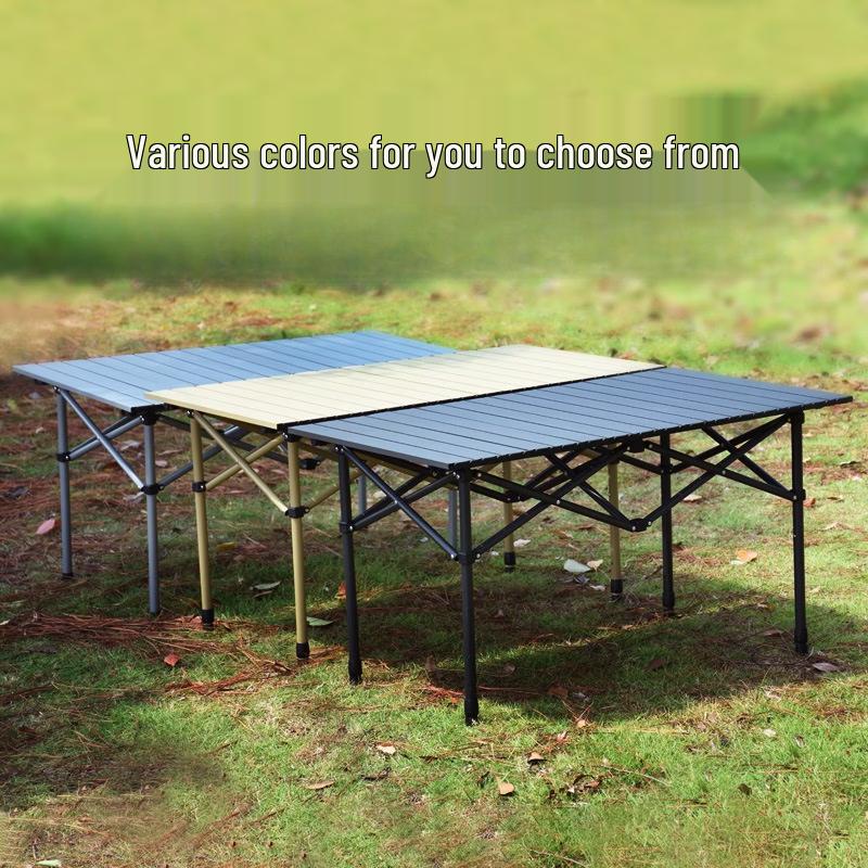 ZISIZ Aluminum Alloy Outdoor Folding Camping Table