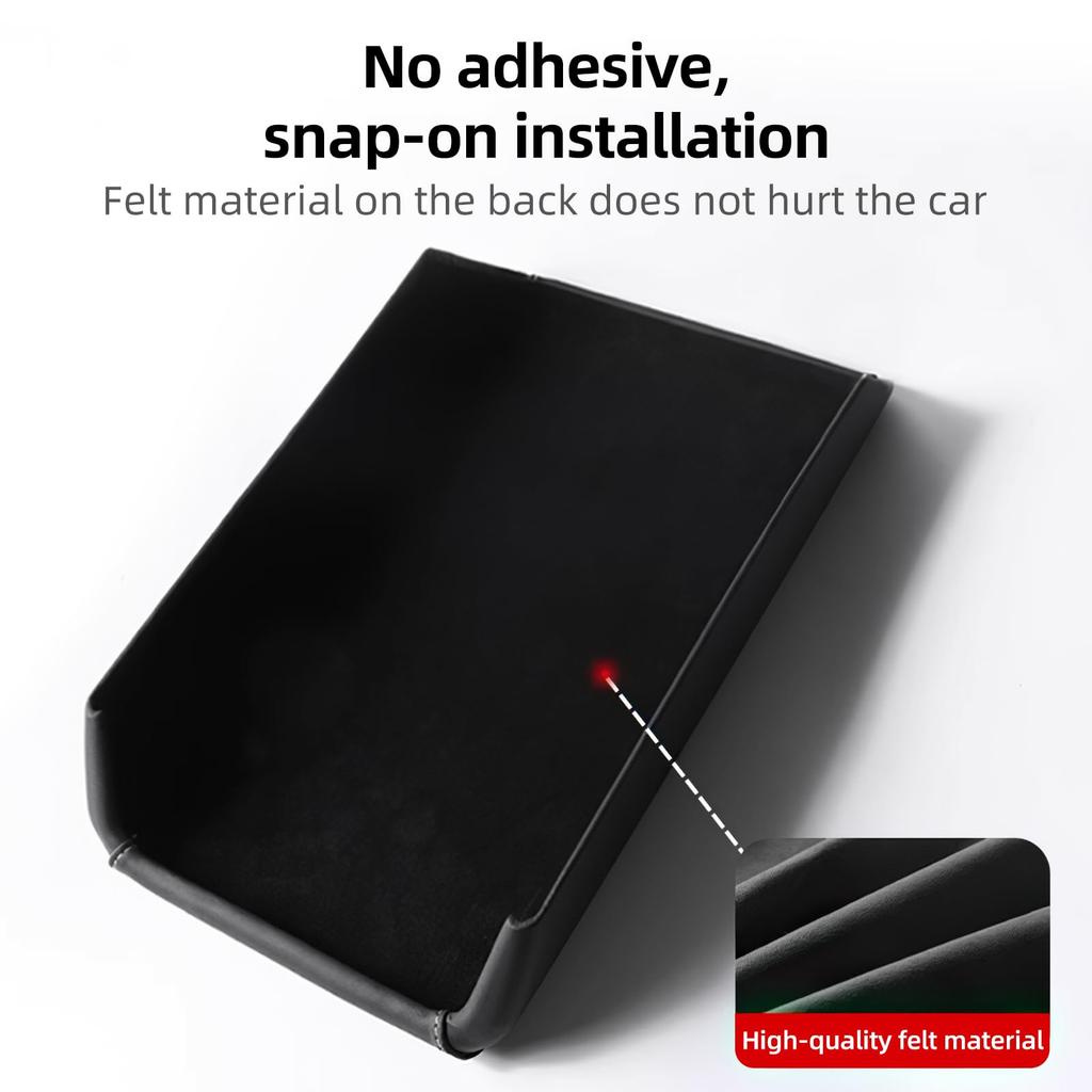 FDAIUN Car Armrest Cover for Tesla Model Y Juniper and Tesla Model 3 Front Armrest Box Car Center Console Interior Leather and ABS Tesla Model Y