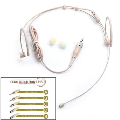 Neuestes Doppel-Ohrbügel-Headset-Mikrofon 3,5 mm Doppel-Ohrbügel