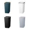 Plastic Push Top Waste Bin for Home and Office Use Durability Trash Can Waste Bin with Easy Press Lid for Any Room