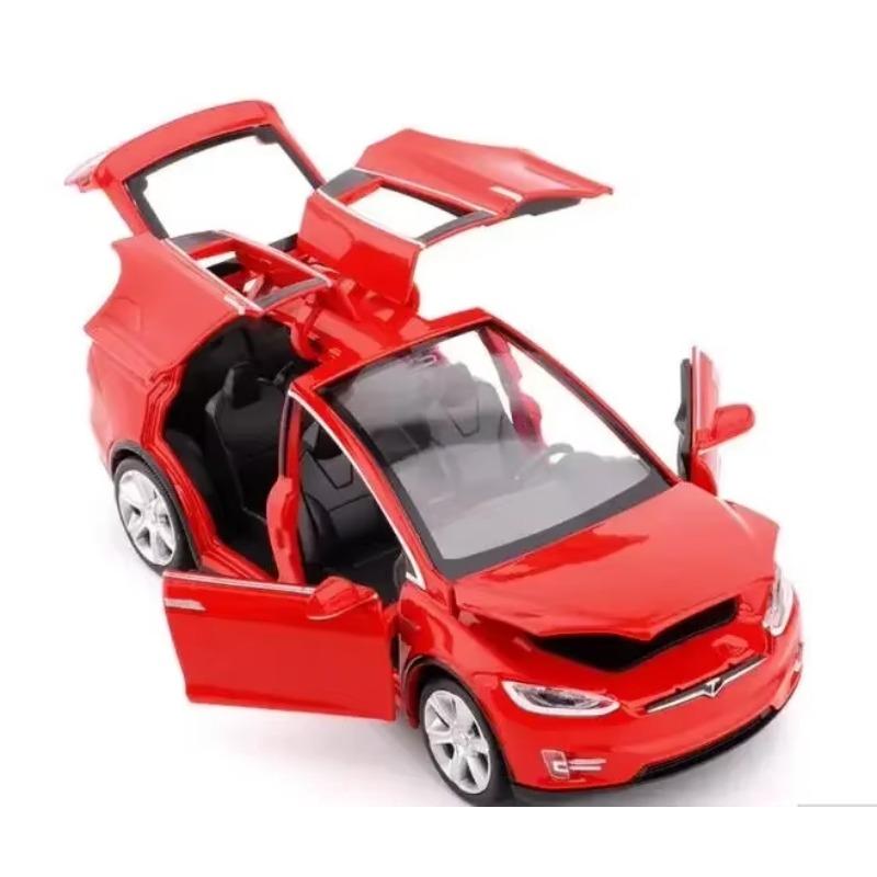 1:32 Model X Model S Alloy Car Model Diecasts Metal Toy Vehicles Car Model Simulation Sound and Light Collection Kids Gift
