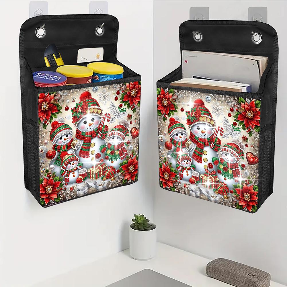 

Christmas Crystal Rhinestone Diamond Painting Storage Bags Canvas Diamond Art Organizer Box Diamond Painting Wall Hanging Bags