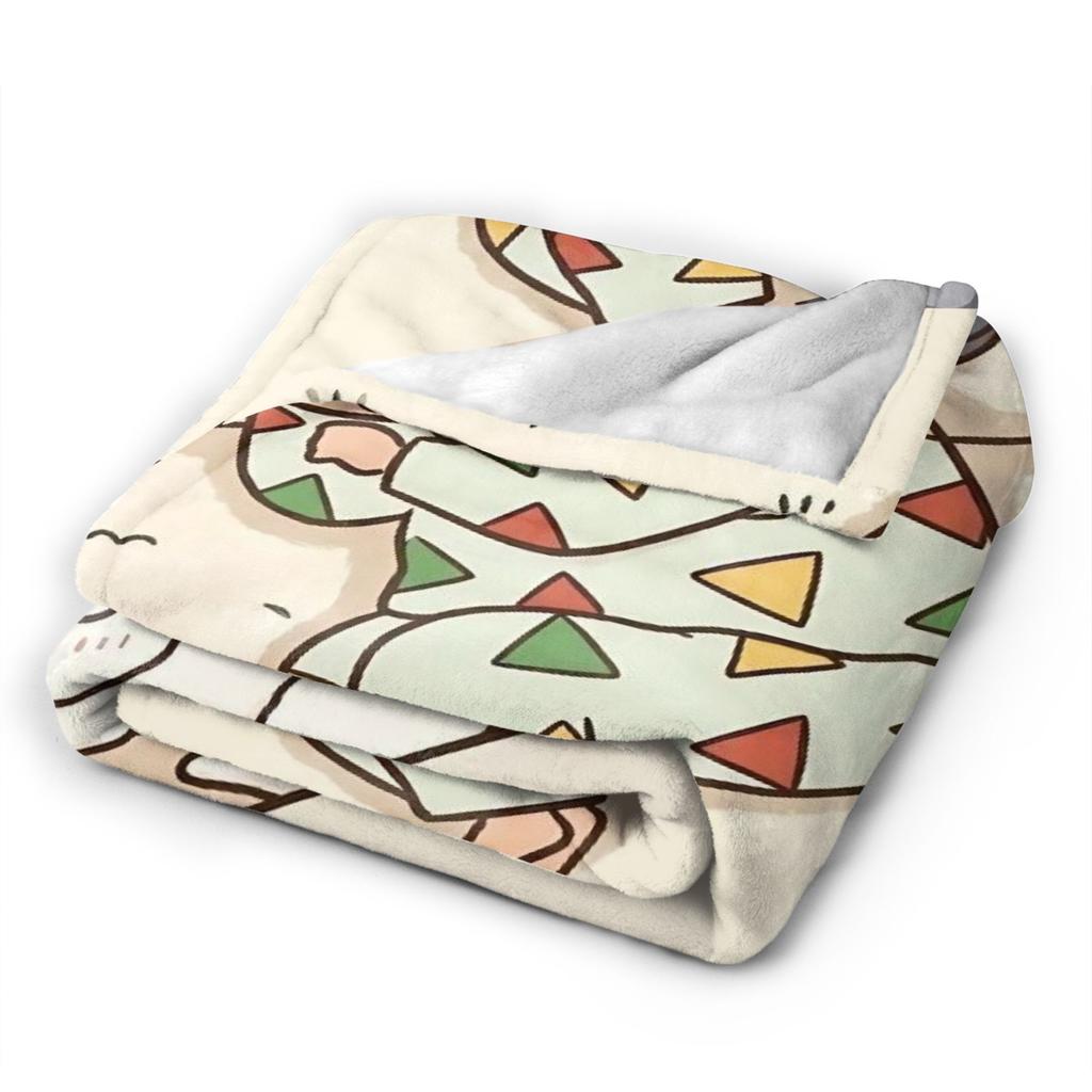 Shinchans Sleep Cartoon Blanket Cover Coral Fleece Plush Super Soft Throw Blankets For Outdoor Travel Bedroom Quilt