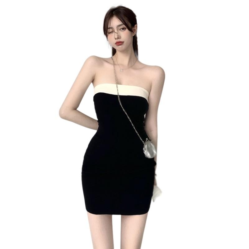 

Женское платье с запахом на одно плечо, сексуальное облегающее платье, темпераментная юбка