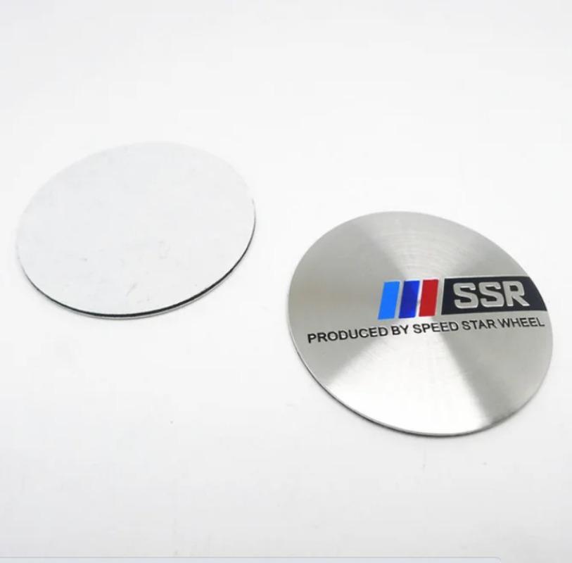 4 pezzi 45mm 50mm Tappi Centrali Cerchi Rays Volk Racing Adesivo Emblema Distintivo Mozzo Cerchi Auto