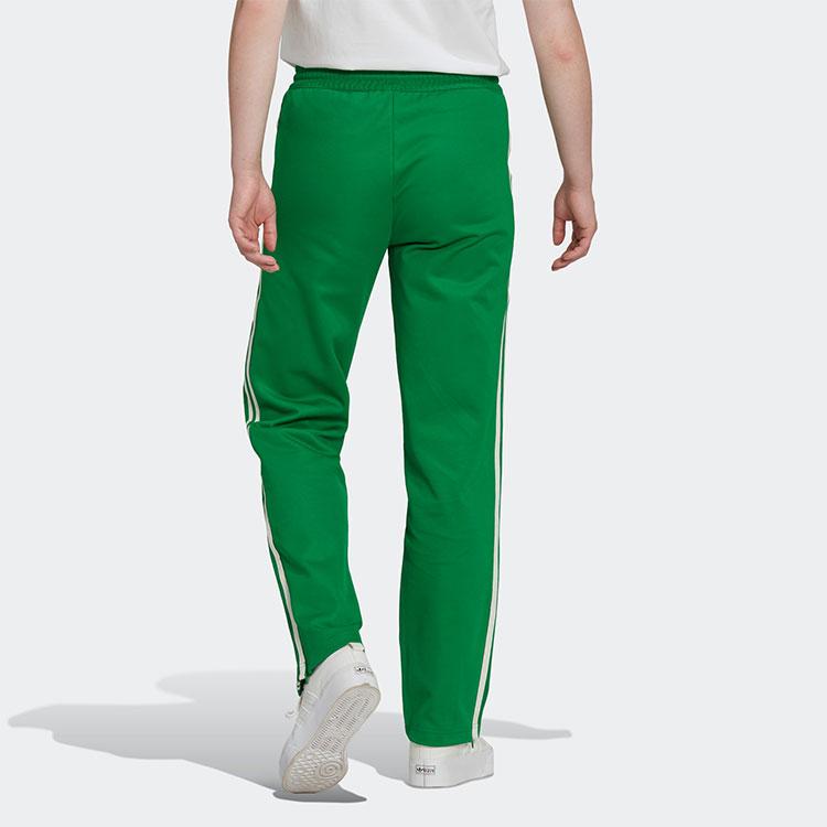 adidas Originals X Sporty & Rich Collaboration Retro Sports Solid Color Elastic Logo Straight Leg Sweatpants Women Bottoms Green IB2154