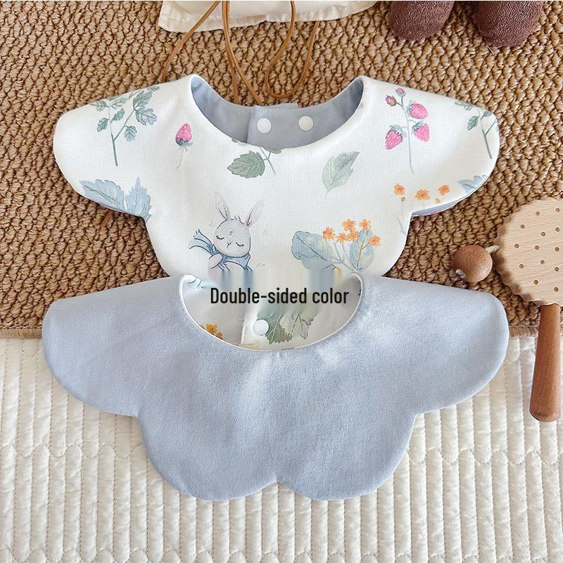 Koreanischer Stil Baumwolle Weich Wasserdicht Baby Sabberlätzchen, Doppelseitig, für 0-2 Jahre