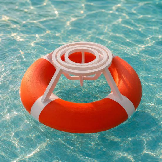 Floating Gyro Cup Holder, The Beer Buoy Floating Drink Holder, Anti Spill Gyro Can Holder, Pool Drink Float for 12oz Standard Cans, Floating Beverage
