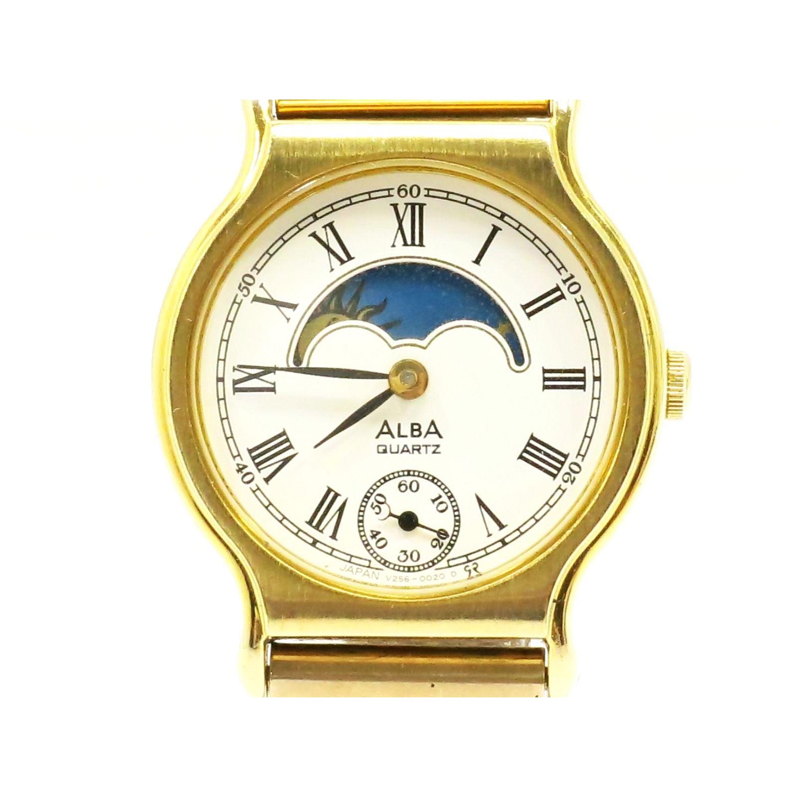 Seiko Alba Watch Ladies Quartz V256-0020 Moon Phase Sumoseko SEIKO ALBA 18714906